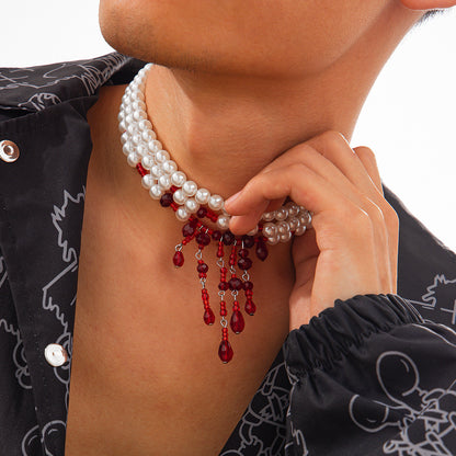 Blood Pearls - Unisex Necklace