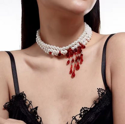 Blood Pearls - Unisex Necklace